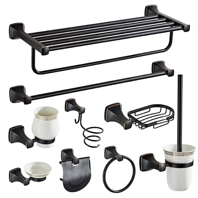 Towel Bar Stainless - Ensemble de 9 accessoires de salle