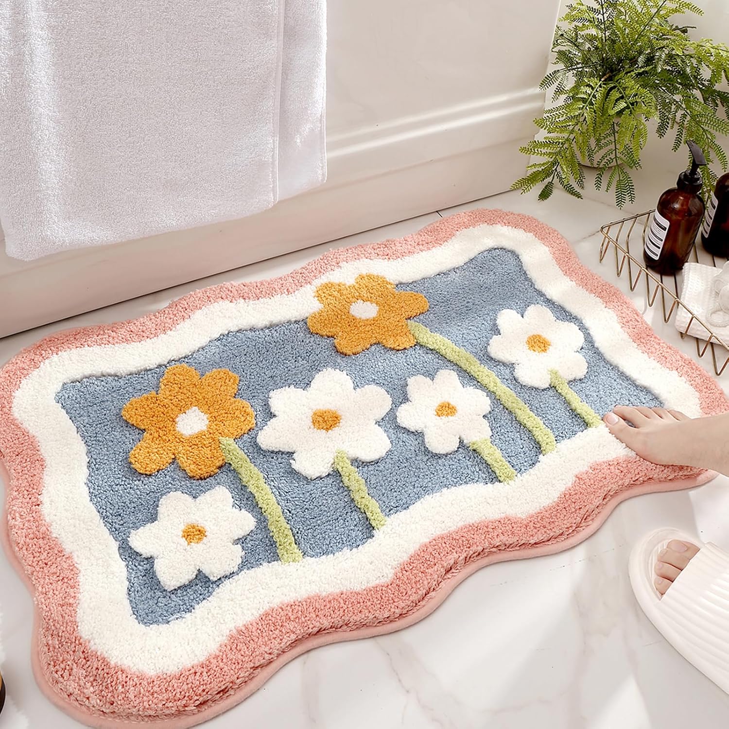 Home Bathroom Tub - Tapis de bain antidérapant en fausse