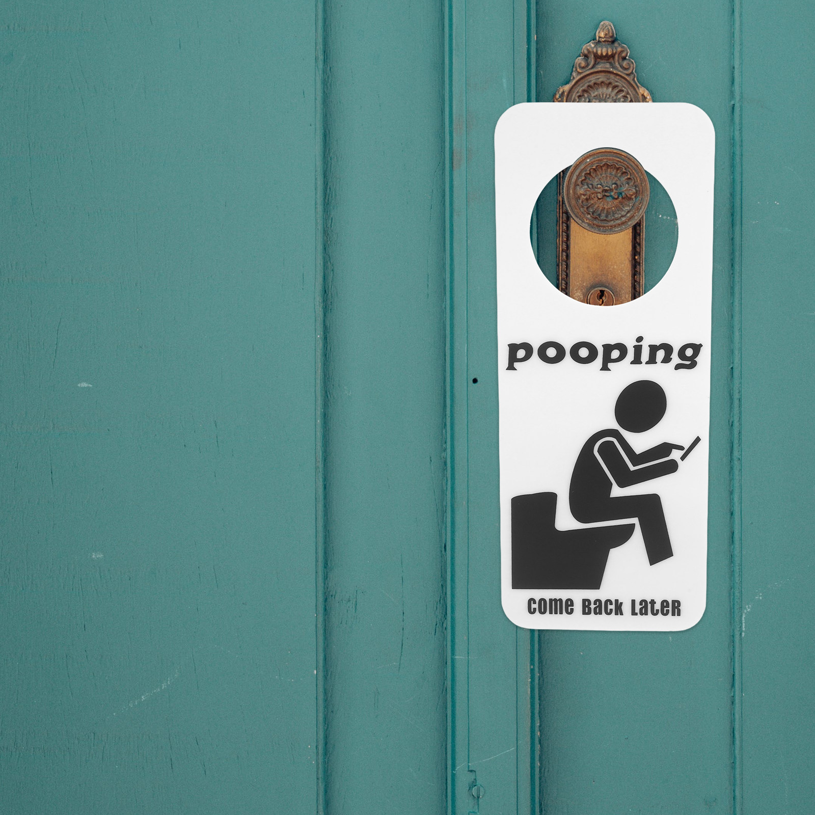 Home Bathroom Occupied Sign - Panneau de porte de salle de