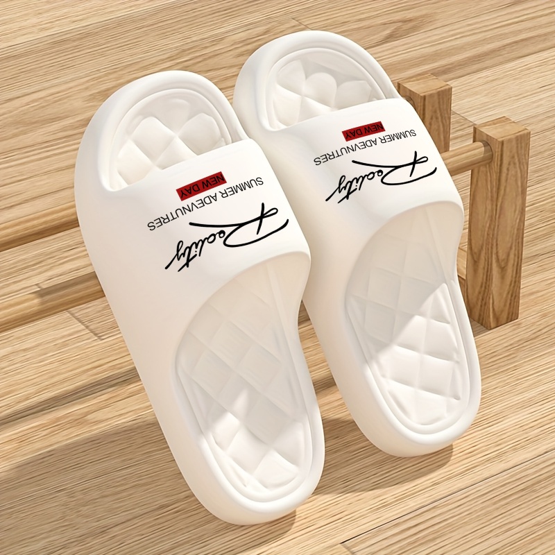 Home Bathroom Size - Chaussons pour couples, femmes et hommes,