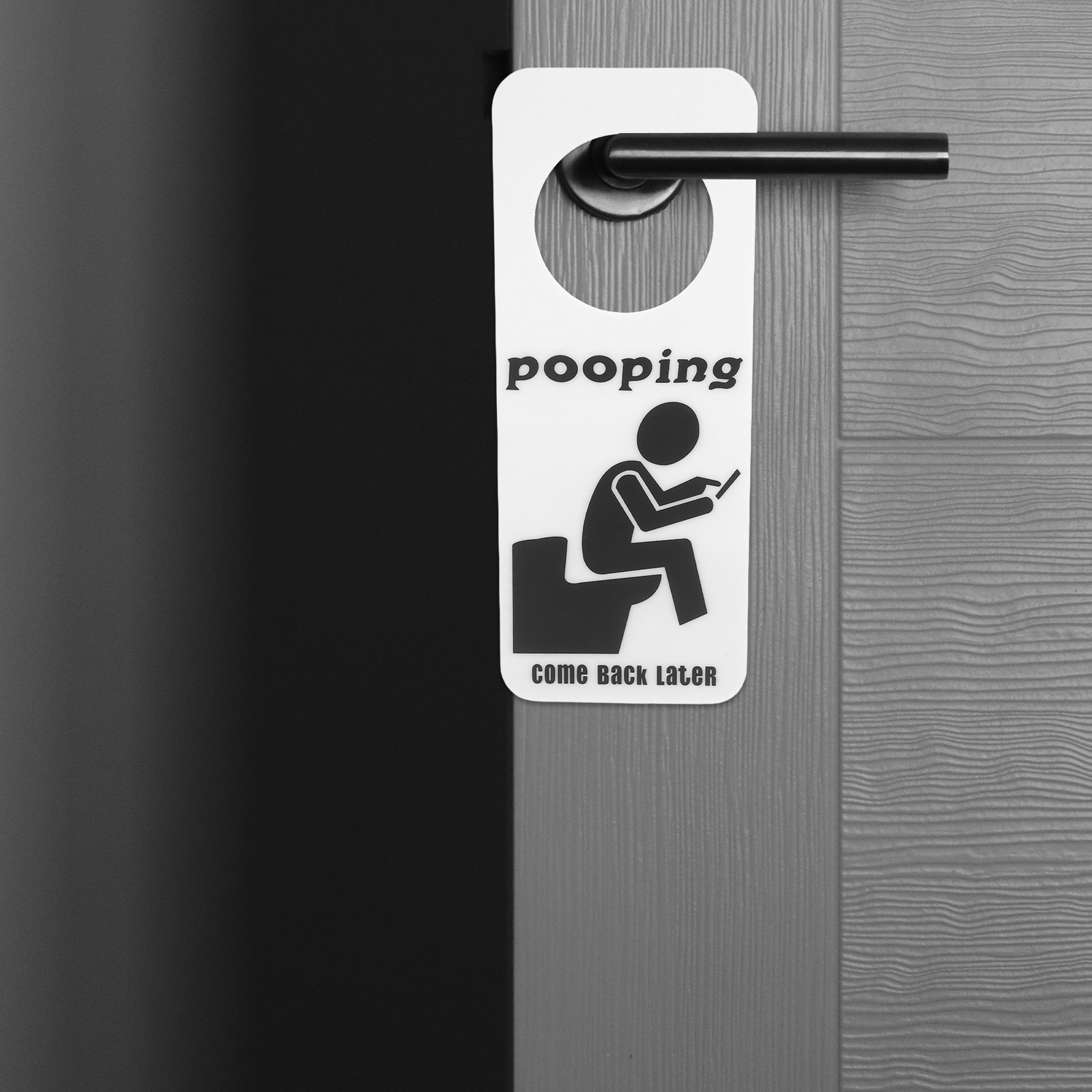 Home Bathroom Occupied Sign - Panneau de porte à suspendre pour