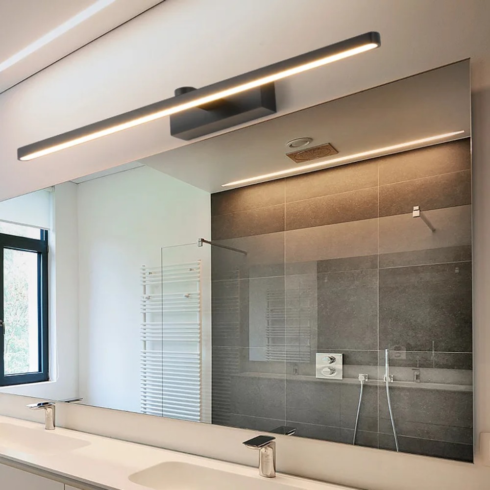 Home Bathroom Vanity - JOYINLED Lampe frontale LED noire pour
