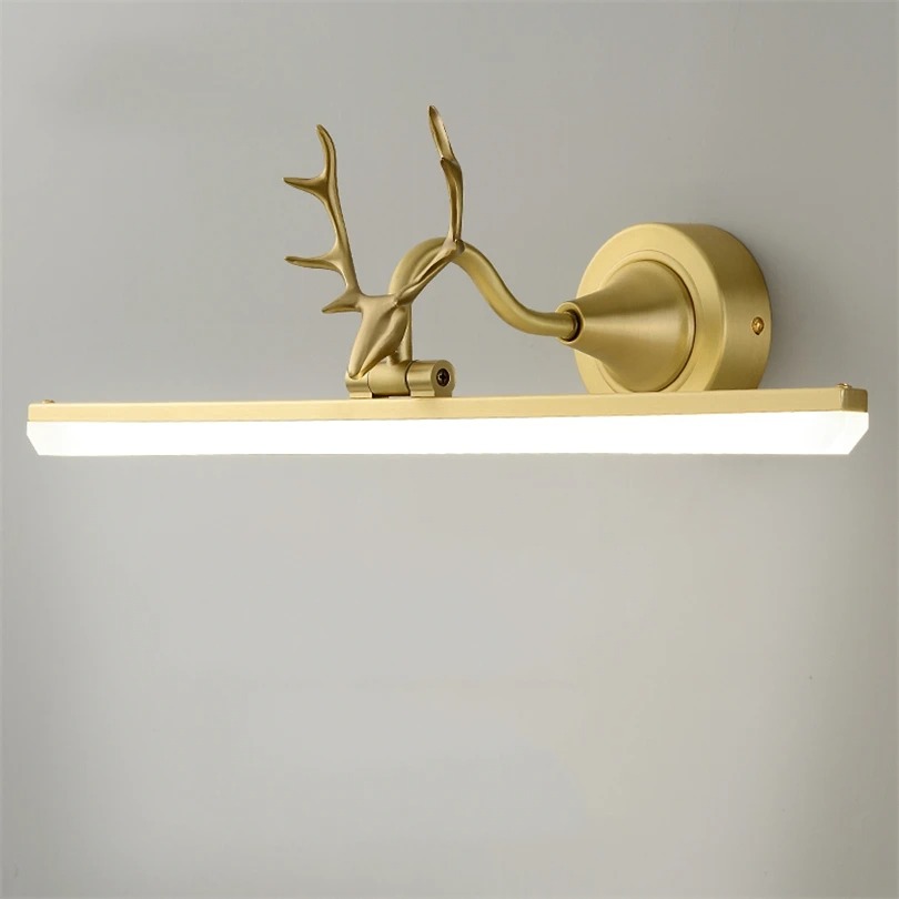 Home Bathroom Vanity - Vintage plein cuivre applique murale Led