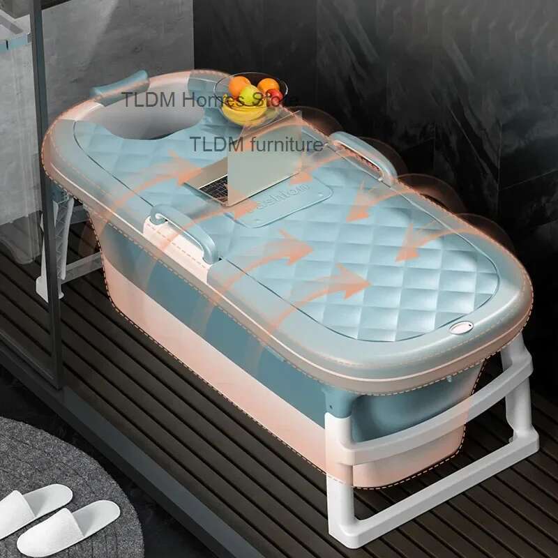 Home Bathroom Tub - Baignoires portables pliables pour adultes, baril
