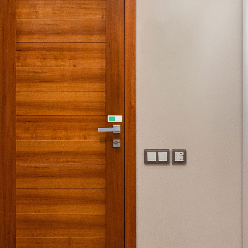 Home Bathroom Occupied Sign - Lot de 2 panneaux de porte