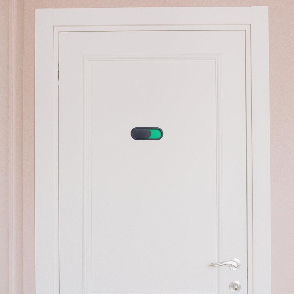 Home Bathroom Occupied Sign - Panneau coulissant 'Ne pas déranger' 10x4cm