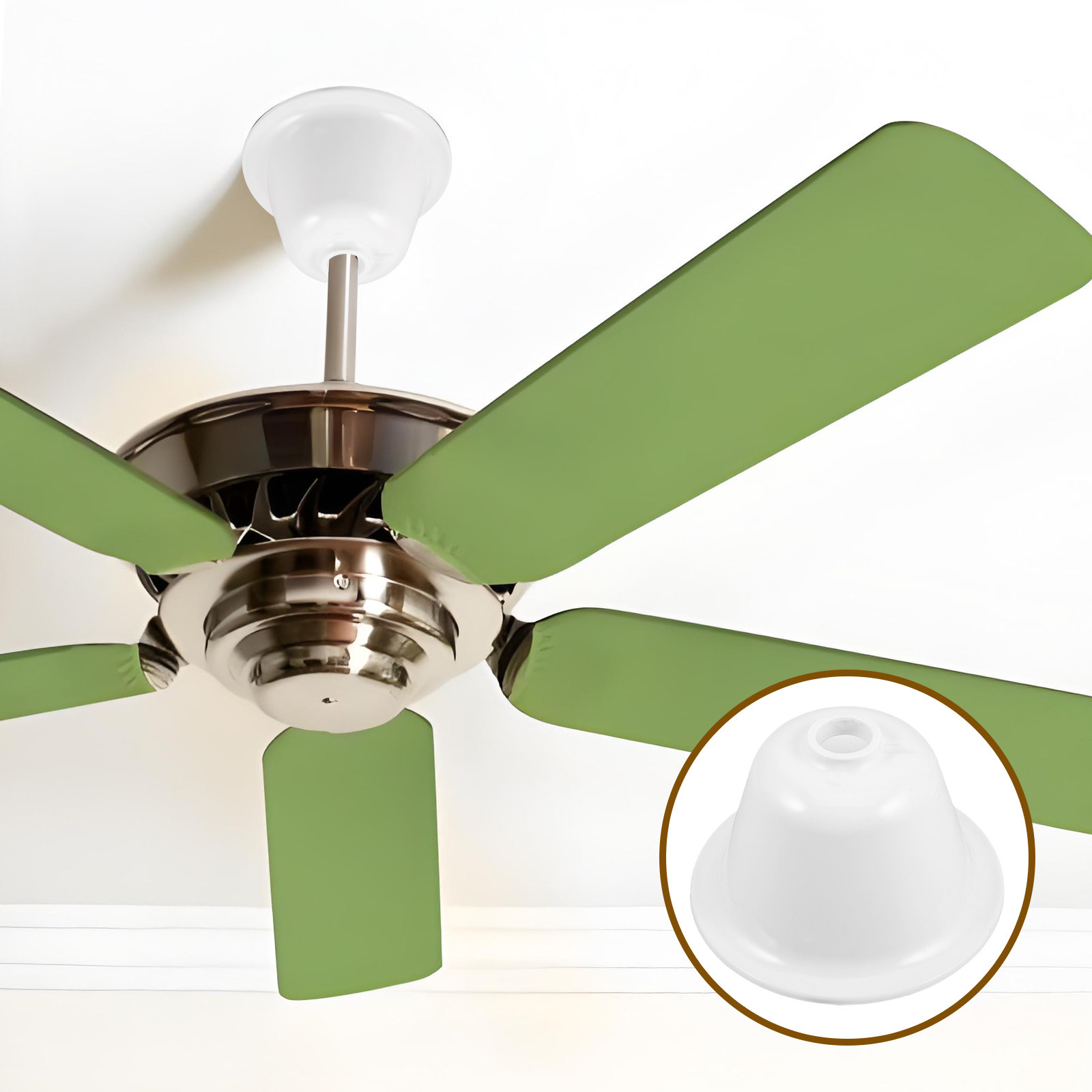 Home Bathroom Fan - Accessoire pour ventilateur de plafond, cache-poussière