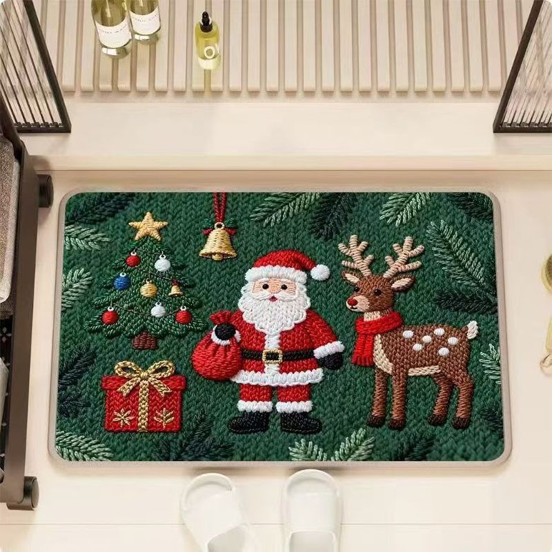 Home Bathroom Tub - VIKAMA Tapis de bain motif renne