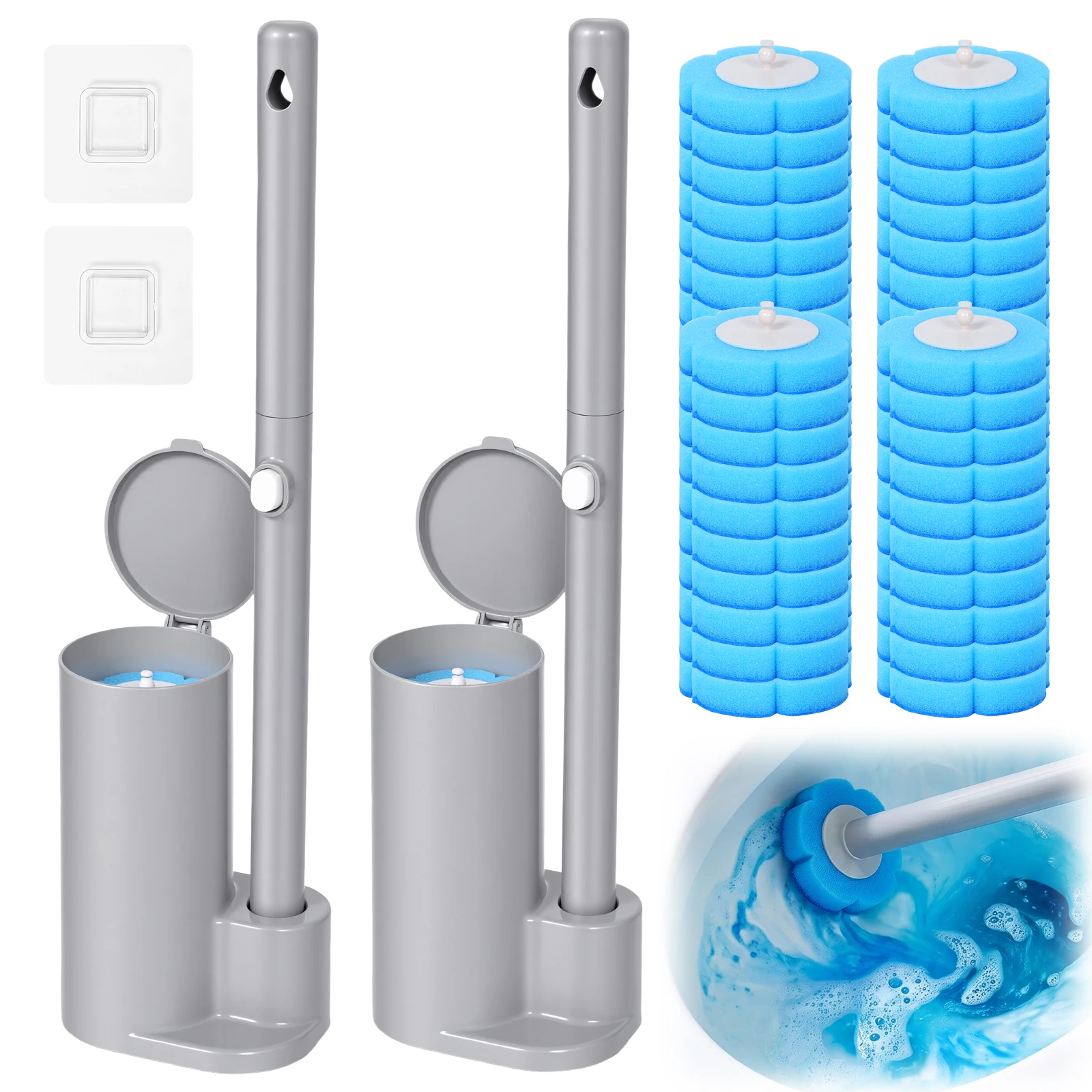 2 ensembles de brosses de toil - Toilet Brush Holder avis et prix