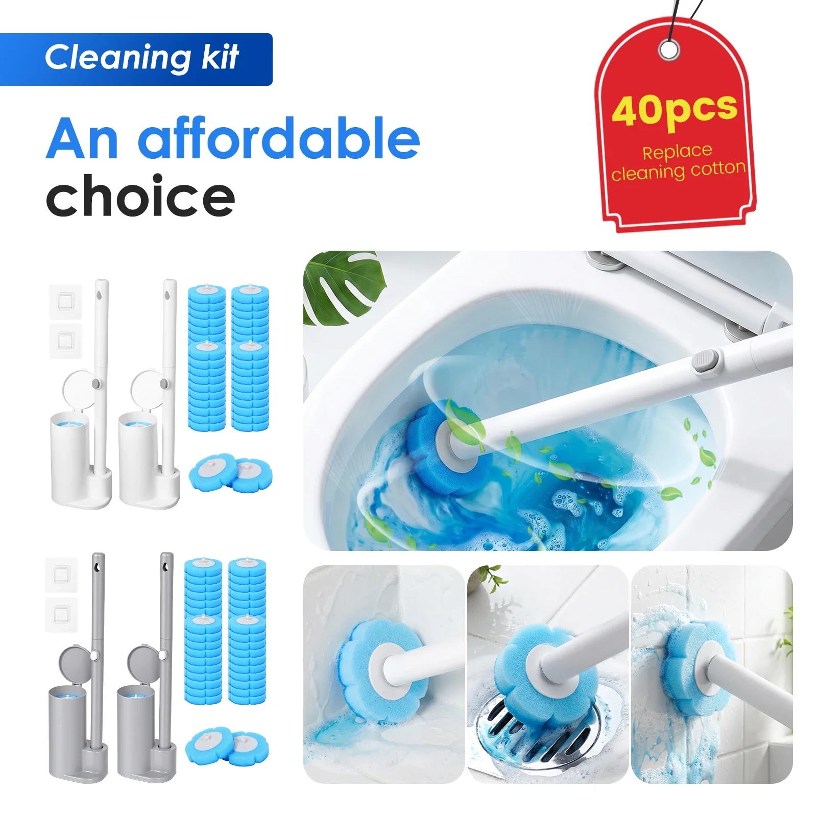 2 ensembles de brosses de toil - Toilet Brush Holder avis et prix