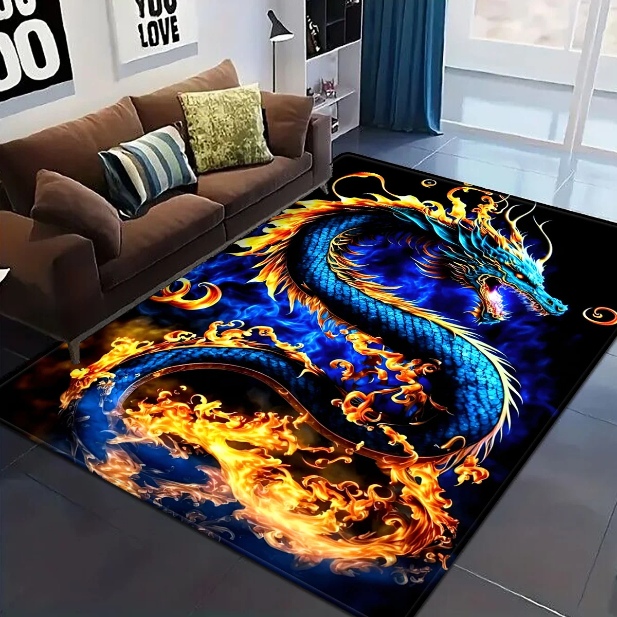 Tapis Dragon Flamme Vif – Moti - Home Toilet Bathroom Design avis et prix