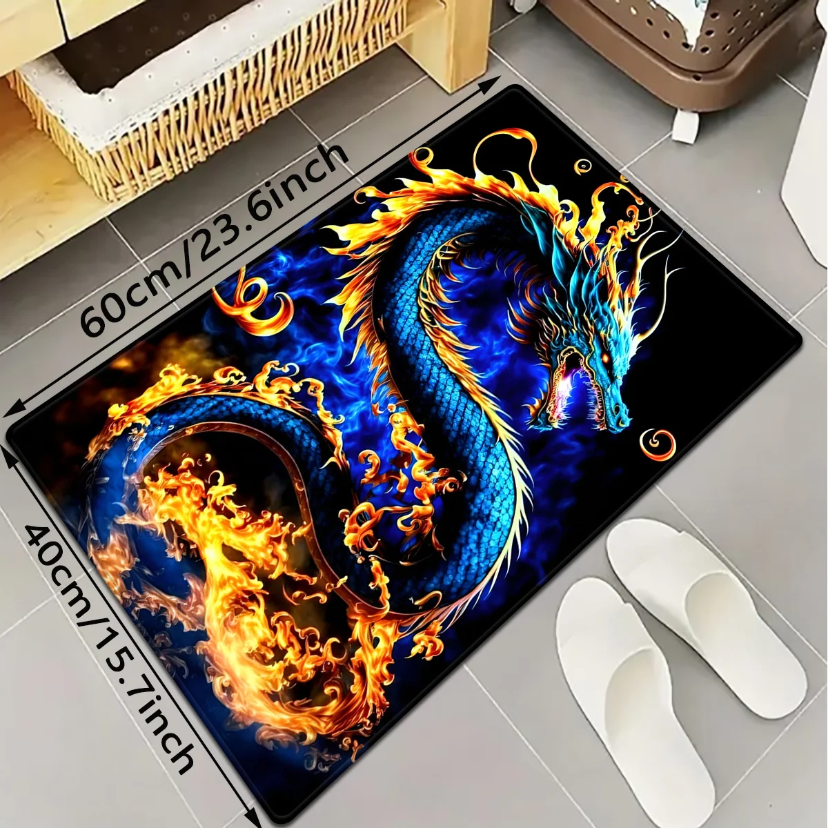 Tapis Dragon Flamme Vif – Moti - Home Toilet Bathroom Design avis et prix