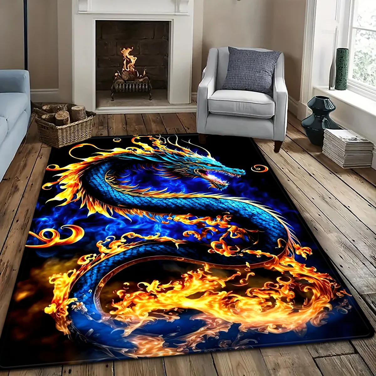 Tapis Dragon Flamme Vif – Moti - Home Toilet Bathroom Design avis et prix