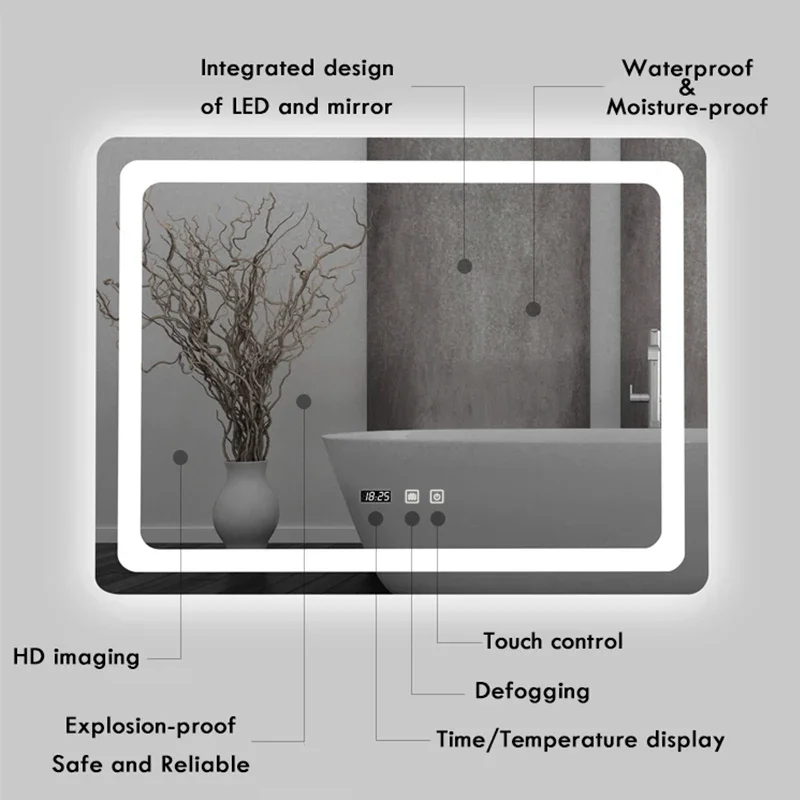 Miroir de salle de bain LED mo - Bathroom Mirror Led avis et prix
