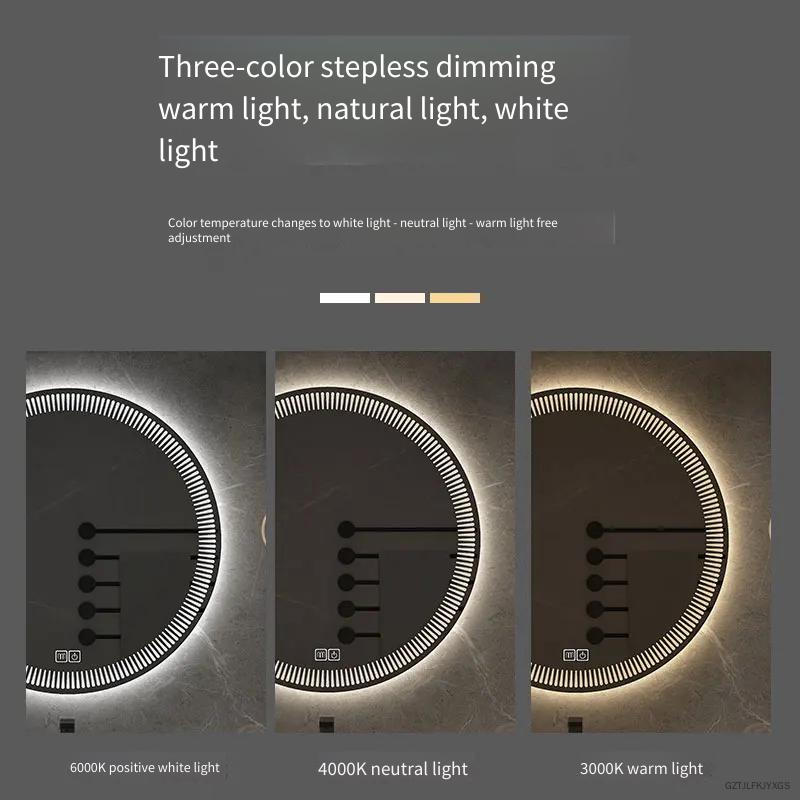 Miroir de salle de bain rond à - Bathroom Mirror Led avis et prix