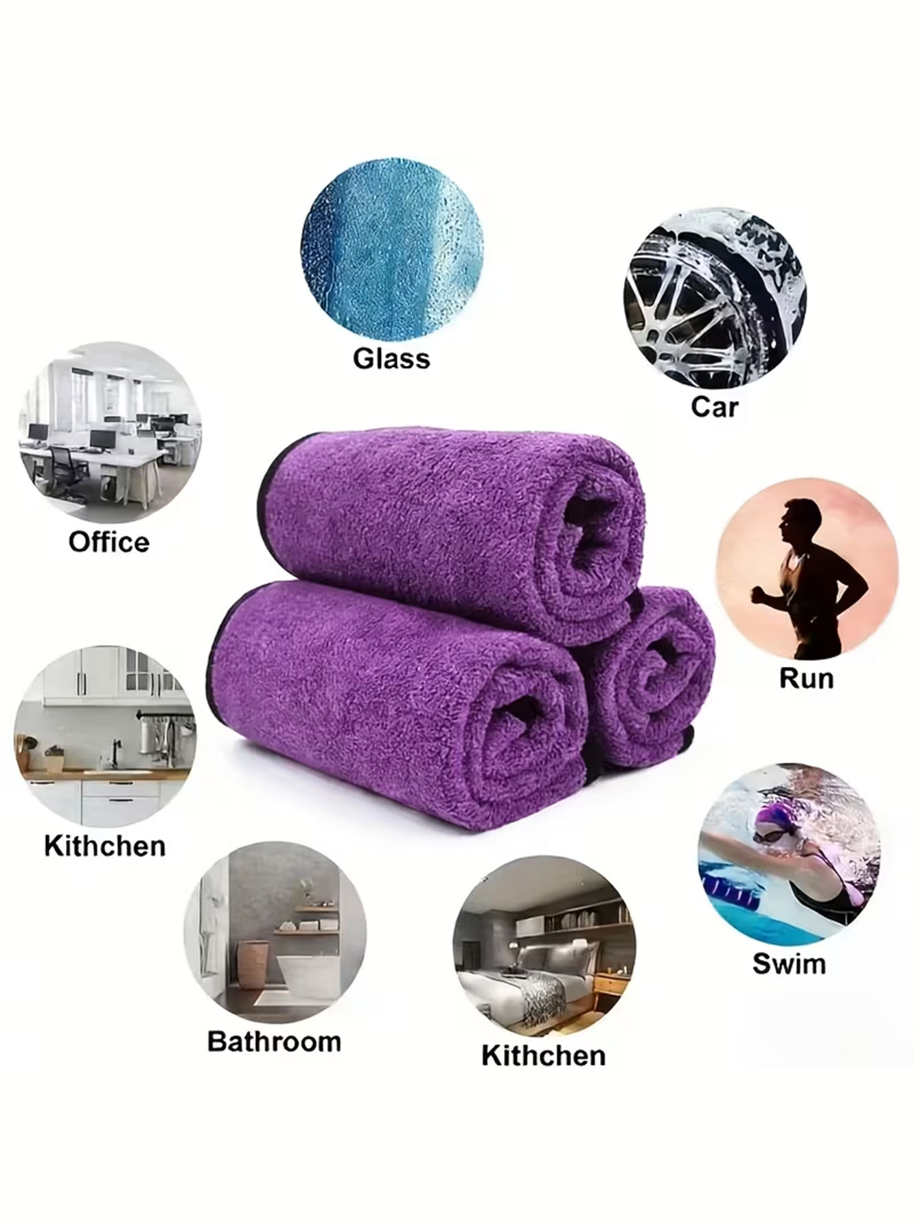 Lot de 10 chiffons de nettoyag - Home Kitchen Bathroom Cleaning avis et prix