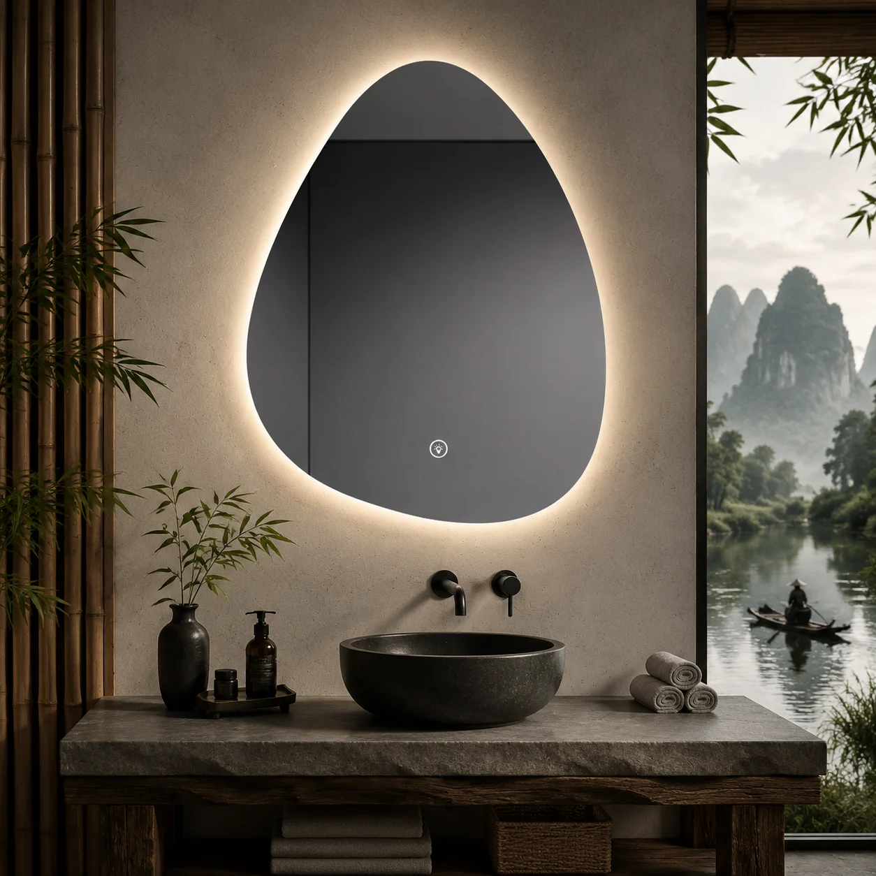 Miroir de salle de bain intell - Bathroom Mirror Led avis et prix