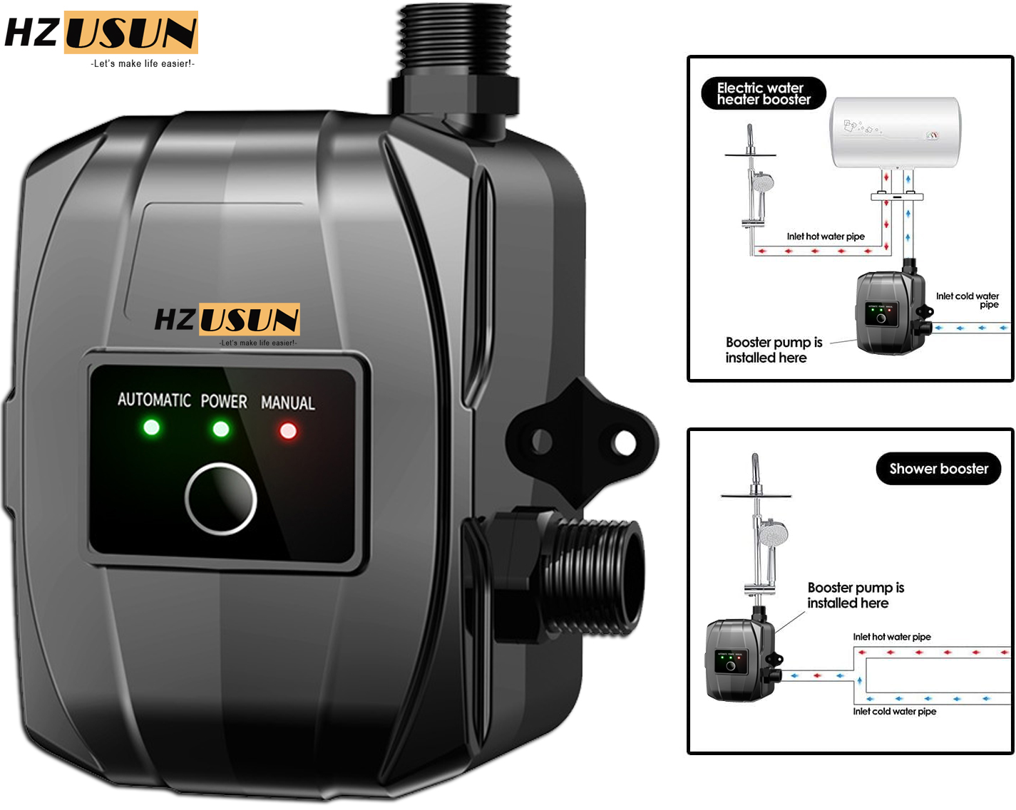 Pompe de recirculation d'eau à - Home Bathroom Pressure Pump avis et prix