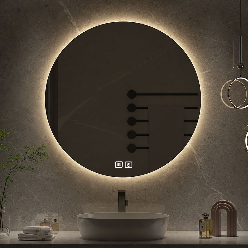 Miroir de salle de bain rond d - Bathroom Mirror Led avis et prix