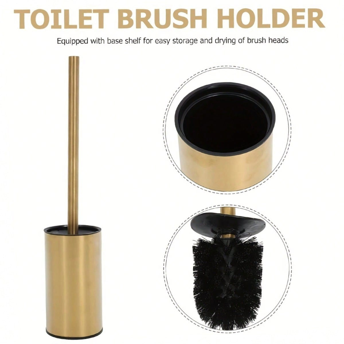 Brosse de toilette ronde en ac - Toilet Brush Holder avis et prix