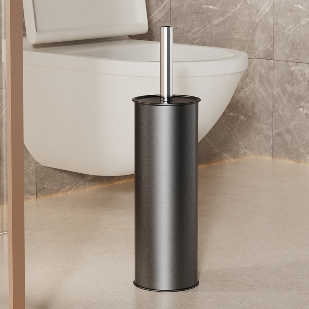 Brosse de toilette noire avec  - Toilet Brush Holder avis et prix