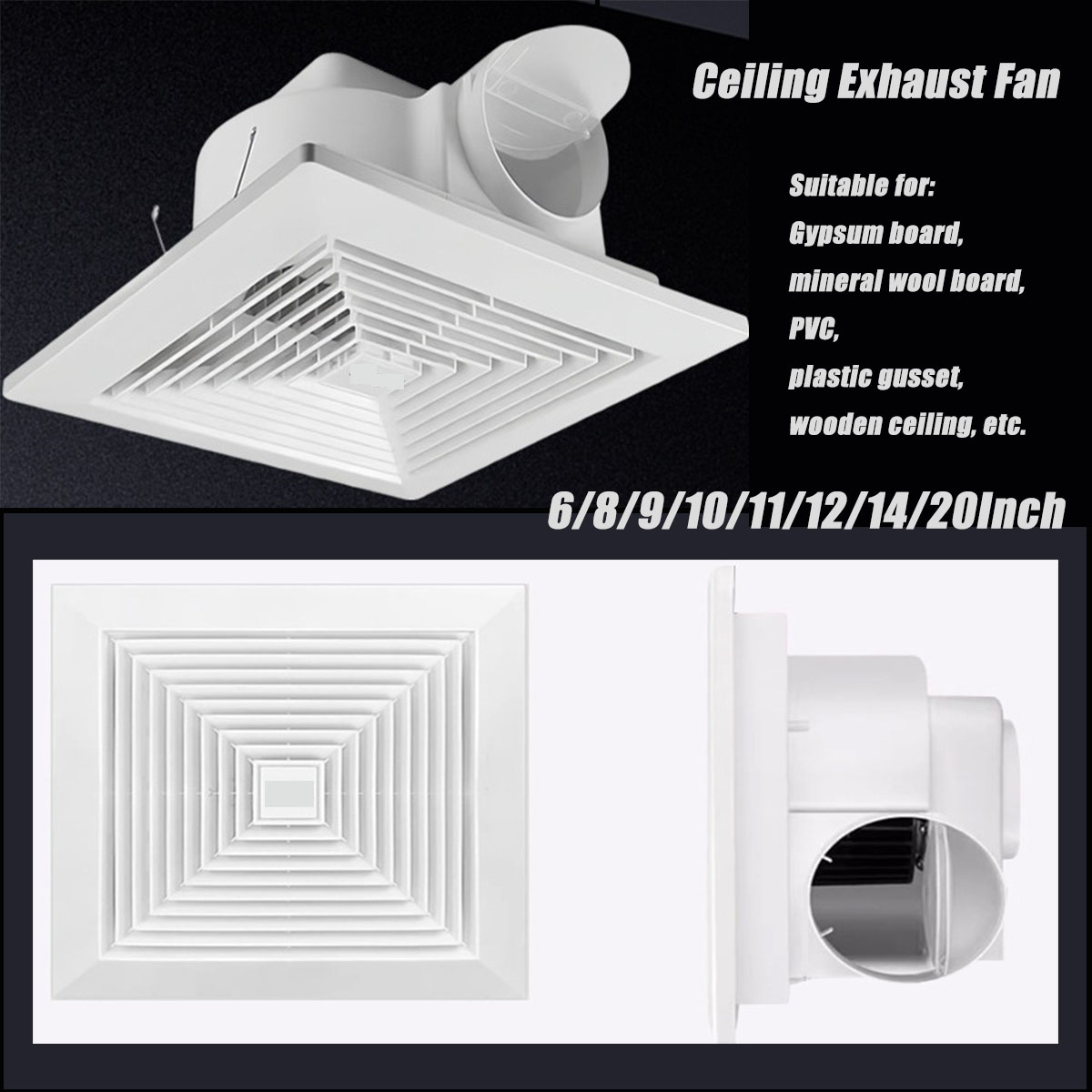 Ventilateur d'extraction à con - Home Bathroom Vent avis et prix