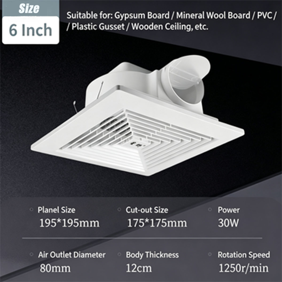 Ventilateur d'extraction à con - Home Bathroom Vent avis et prix