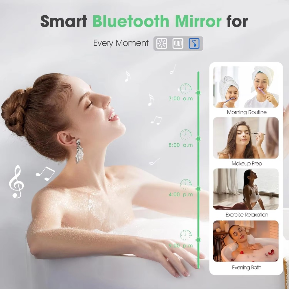 Miroir de salle de bain mural  - Bathroom Mirror Led avis et prix