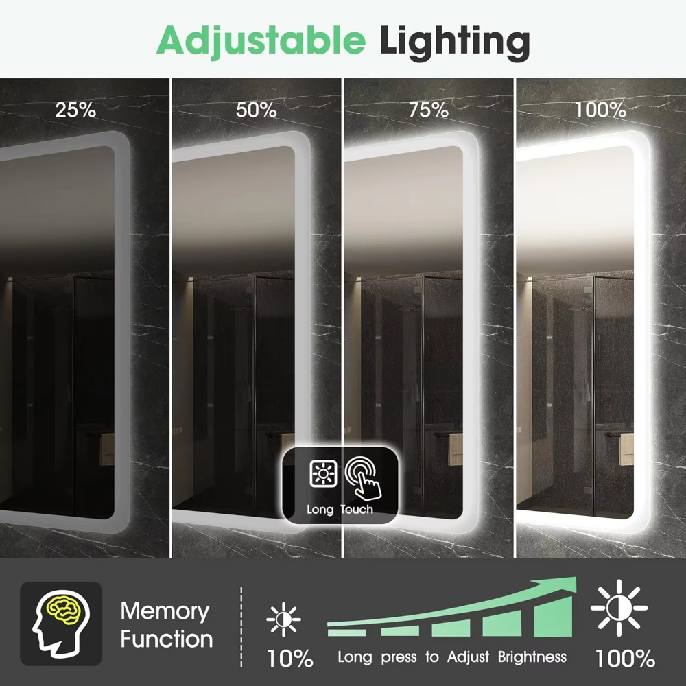 Miroir de salle de bain mural  - Bathroom Mirror Led avis et prix