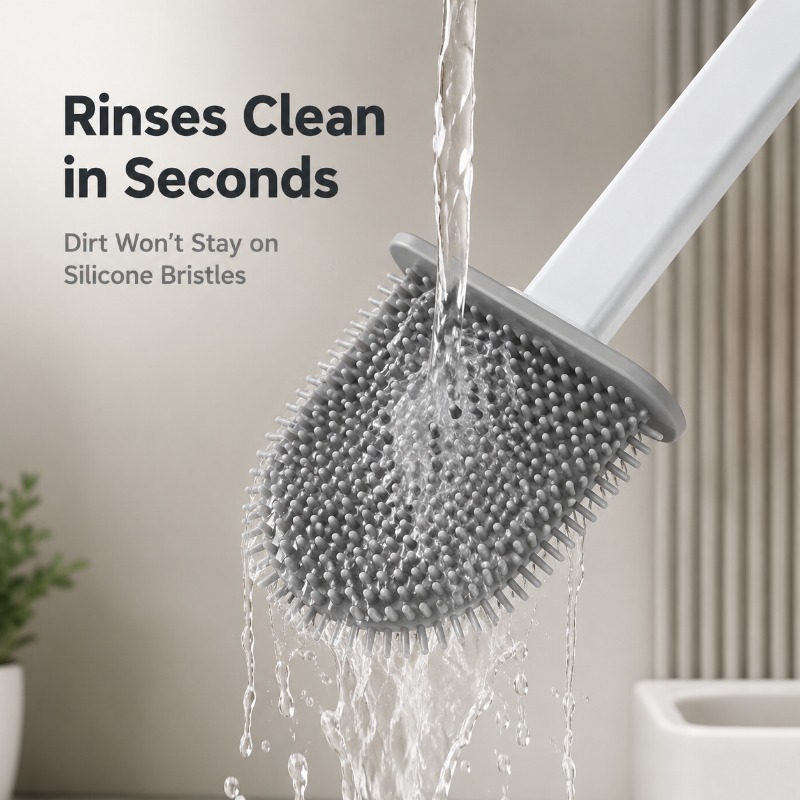 Brosse de toilette flexible en - Toilet Brush Holder avis et prix