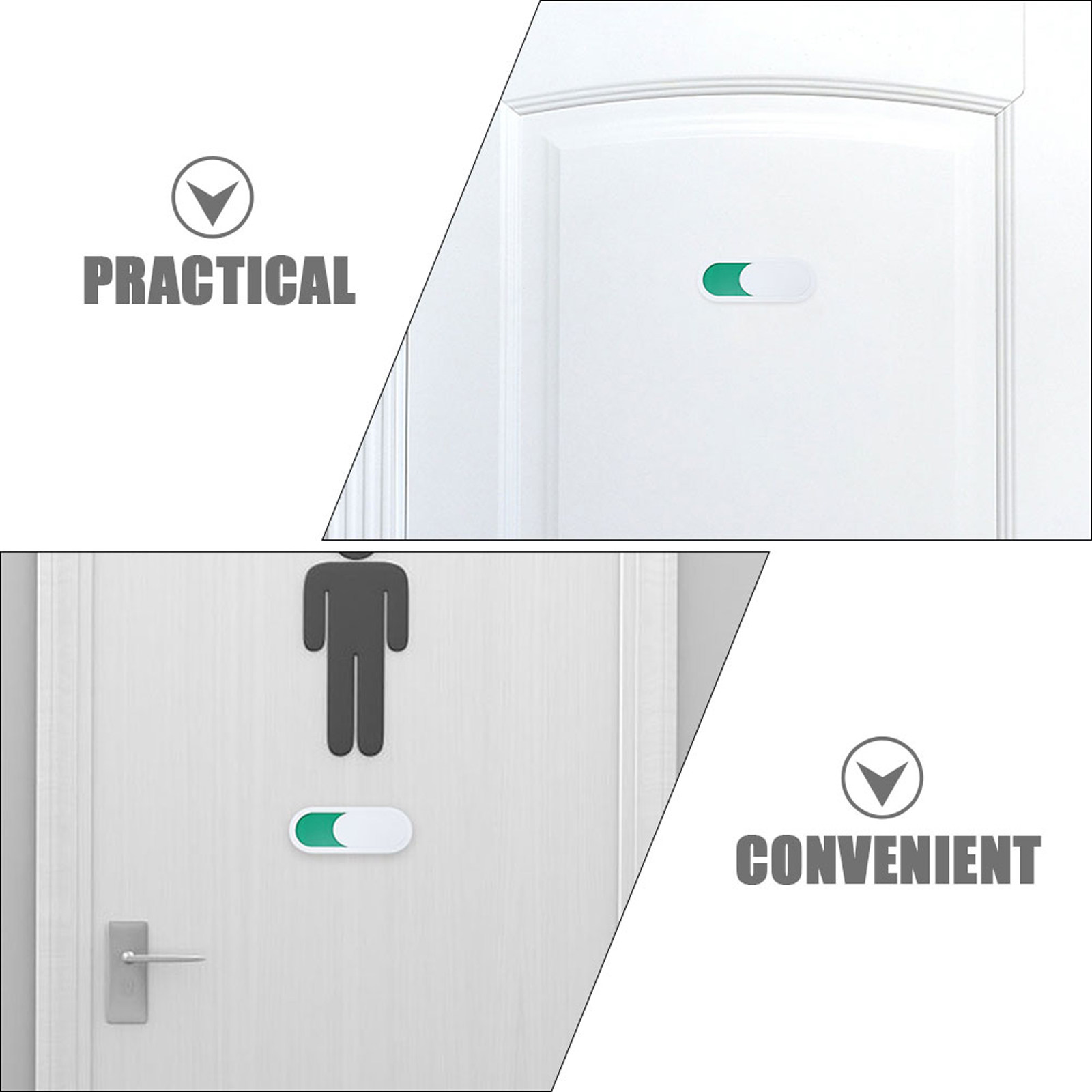 2 pièces, panneau coulissant e - Home Bathroom Occupied Sign avis et prix