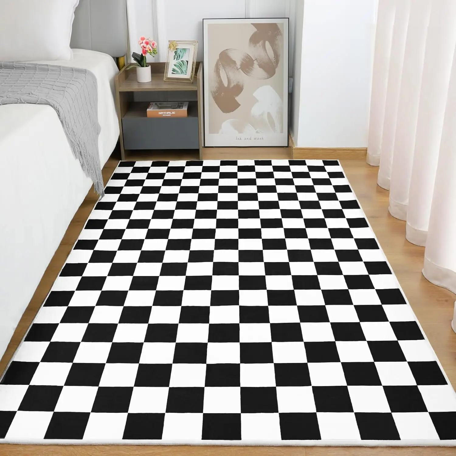 Tapis à motif damier, différen - Home Toilet Bathroom Design avis et prix