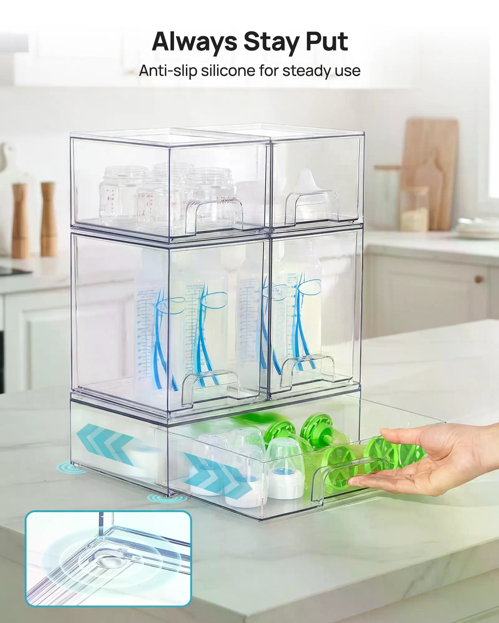 Lot de 5/8 bacs de rangement e - Home Bathroom Vanity avis et prix