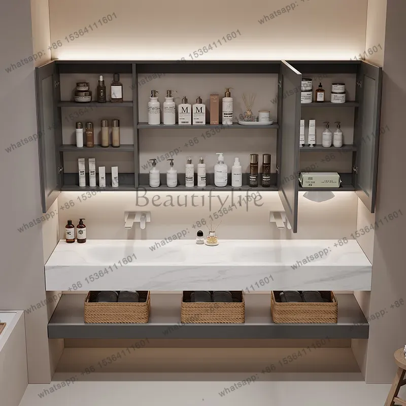 Meuble de rangement de salle d - Home Bathroom Vanity Combo avis et prix