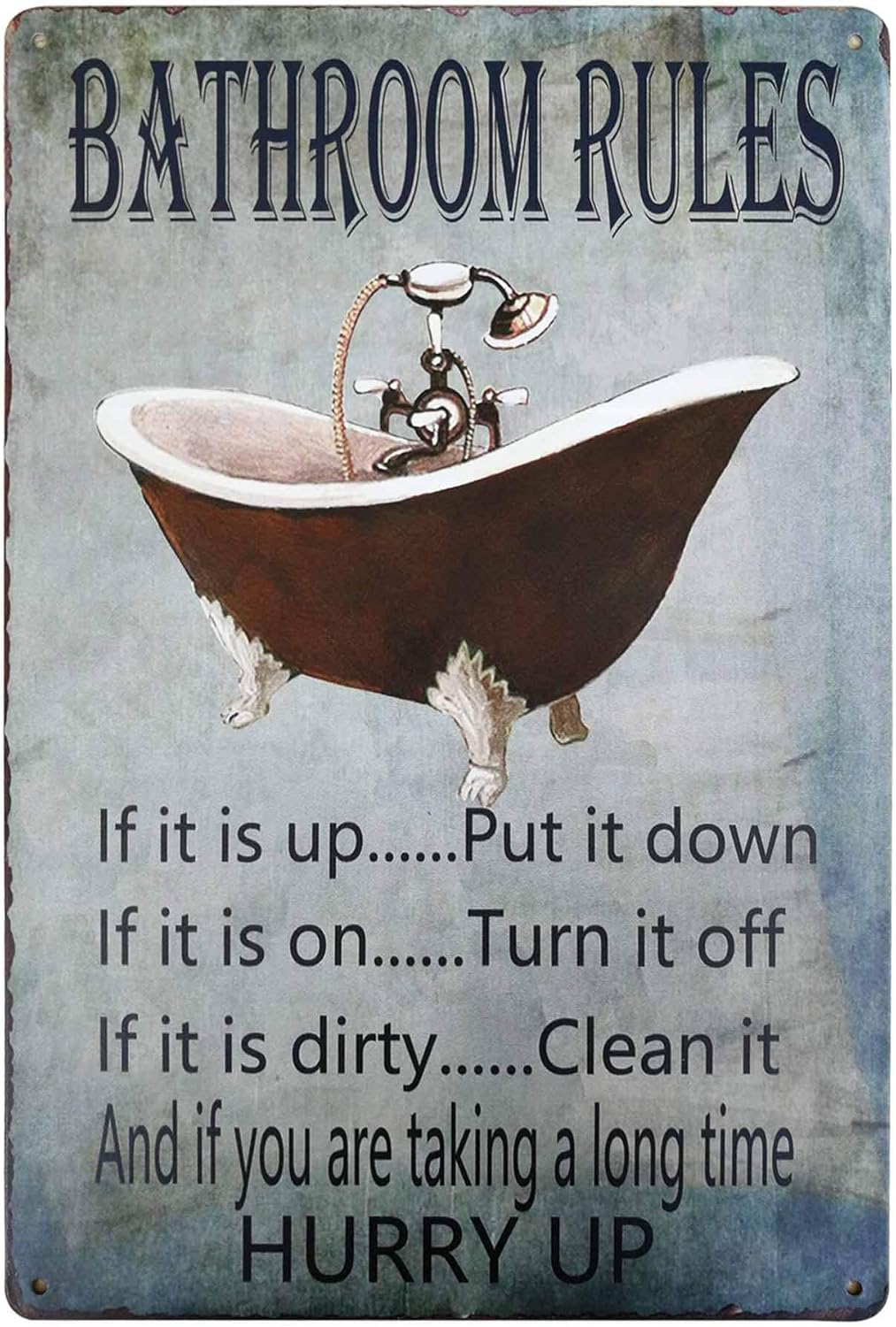 PXIYOU Plaque murale vintage e - Home Bathroom Tub avis et prix