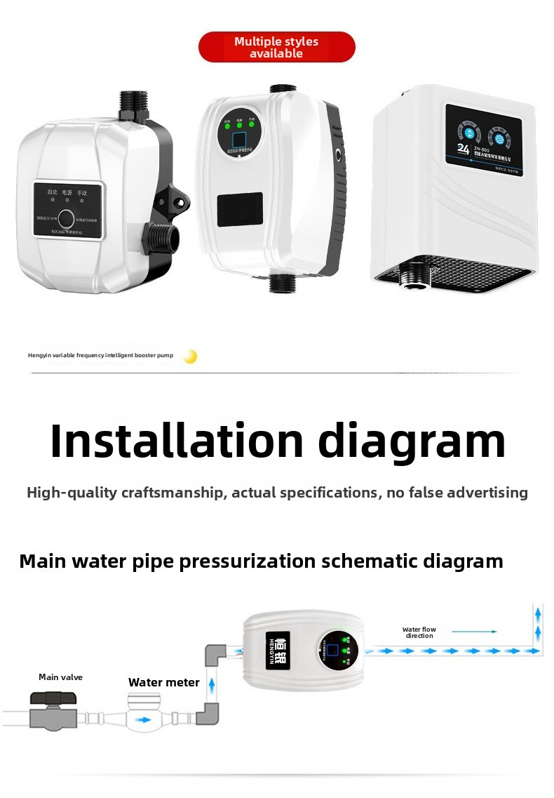 Pompe de surpression de douche - Home Bathroom Pressure Pump avis et prix